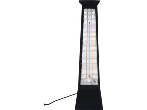 Elektrischer Heizstrahler aus Carbonfaser "Volcano" - 2000 W  - Schwarz