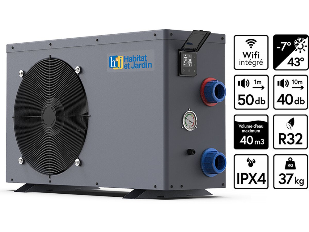 Wärmepumpe - Leistung 6,1 kW - W-Lan Gehäuse inbegriffen