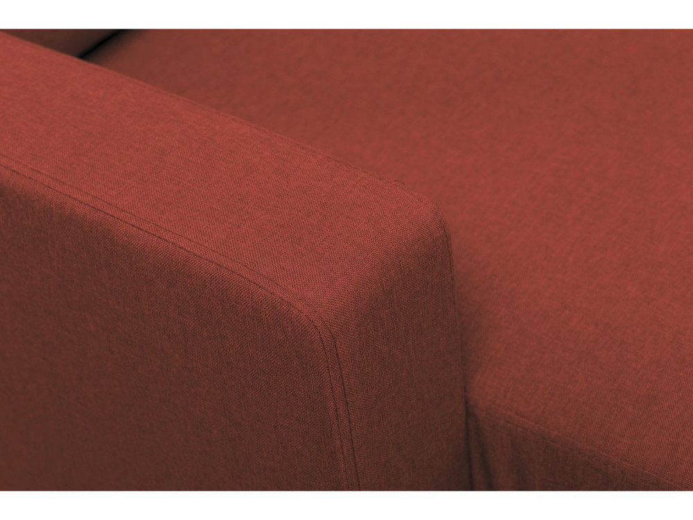 Umkehrbares Ecksofa aus rotem Stoff "Gabby"- 3-Sitzer-Sofa