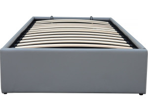 Einzelbett aus PVC mit Bettkasten "Ava" - 90 x 190 cm - Grau