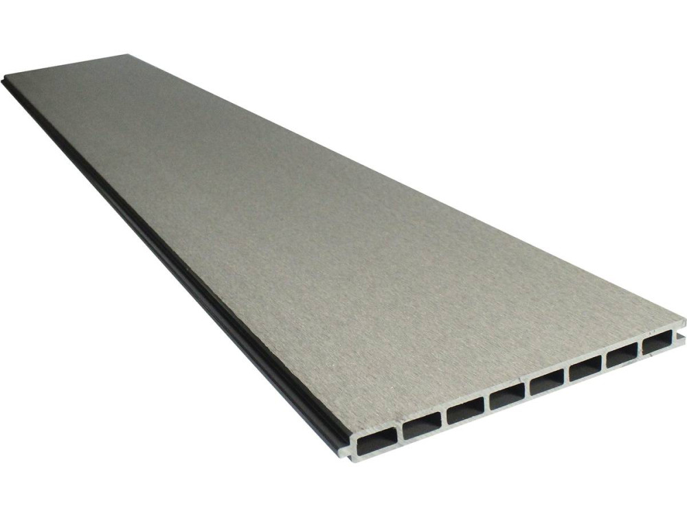 Zaunkit 8m Verbund und Aluminium - Befestigungskit inbegriffen - Grau