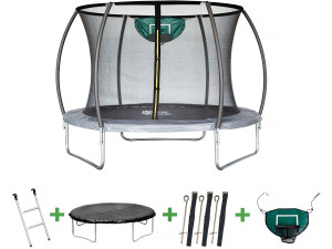 Trampolin mit Innennetz "Jumper" - Ø 3,05 m - Grau