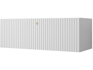 Schwebendes TV-Möbel "Waldi Riflo" - 100 x 34 x 40 cm - Weiß