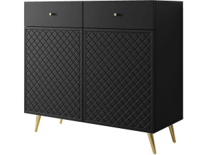 Anrichte - "Temerra " - 100 x 42 x 92 cm - Schwarz