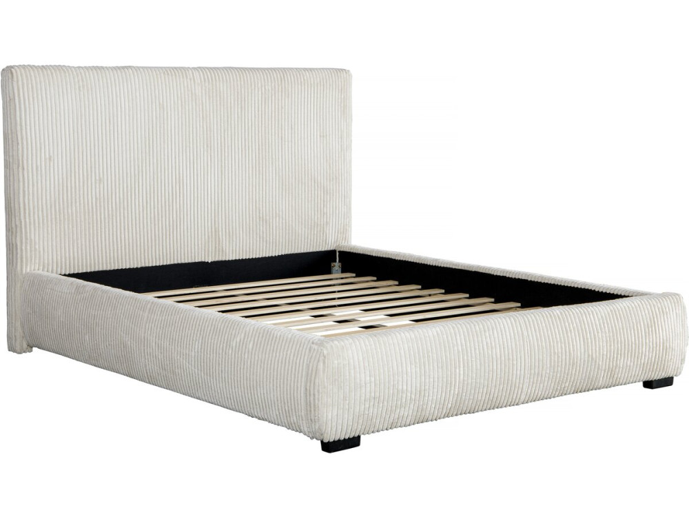 Doppelbett aus Cord Montana“ - 140 x 190 cm - Beige