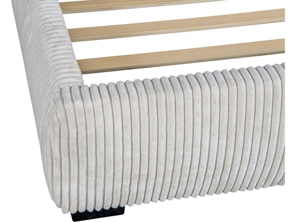 Doppelbett aus Cord Montana“ - 140 x 190 cm - Beige