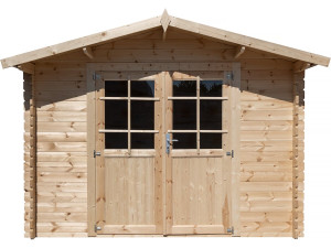 Gartenhaus aus Holz 9,4 m² "Lys" - 320 x 298 x 225 cm - 28 mm