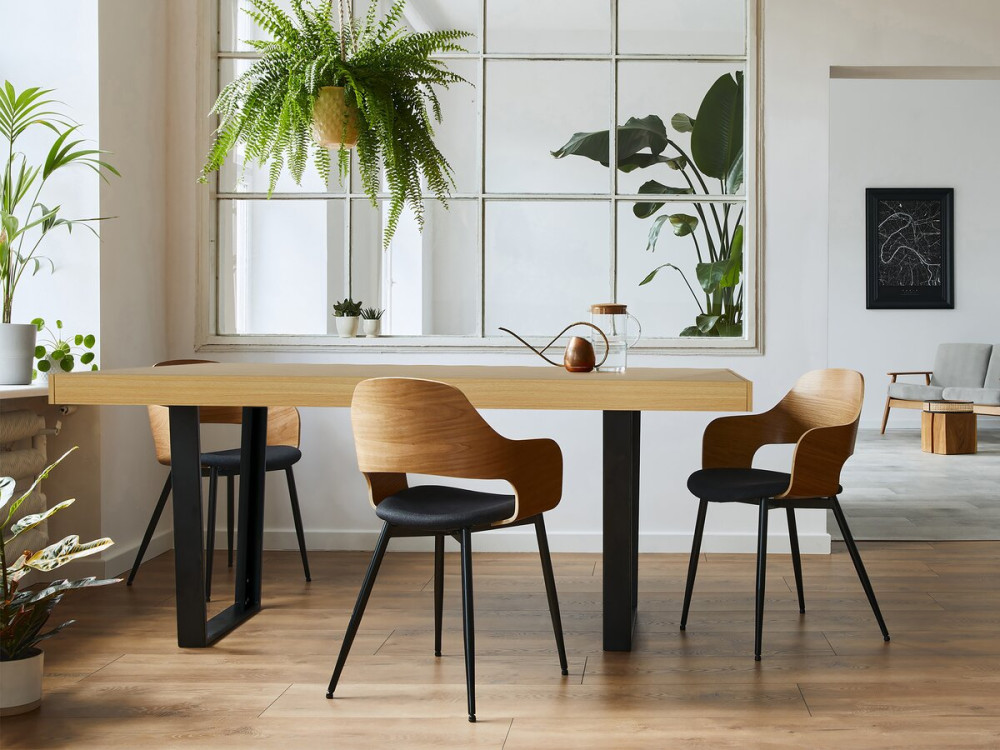 Esstisch "Eloise" - 200 x 90 x 80 cm - Braun