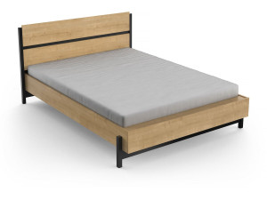 Ausziehbett "Craft" - Holz - 140 x 190/200 cm - Braun