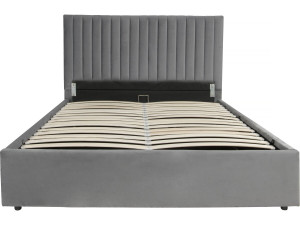 Bett mit Kasten "Mia" - 160 x 200 cm - Grau