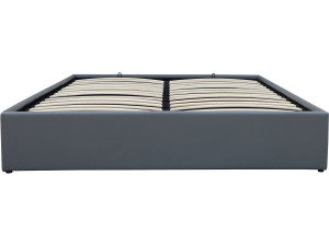 Doppelbett aus PVC mit Bettkasten "Ava" - 140 x 190 cm - Grau