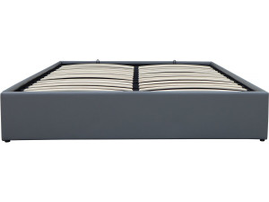 Doppelbett aus PVC mit Bettkasten "Ava" - 160 x 200 cm - Grau