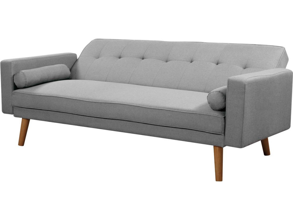 3-Sitzer Clic Clac Sofa-Bett "Banny" - 188 x 80 x 108 cm - Hellgrau