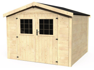 Gartenhaus aus Holz "Turenne" - 7.43 m² - 2.70 x 2.75 x 2.23 m - 28 mm