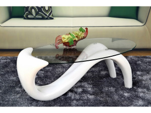 Couchtisch " Maya " - 127 x 65 x 46 cm - Weiss