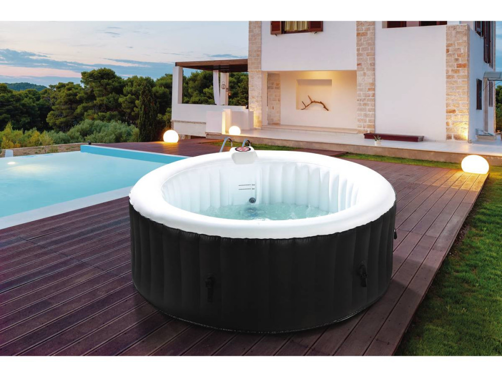 Aufblasbarer Whirlpool "Saint Tropez" aus PVC - 4 Plätze - Schwarz