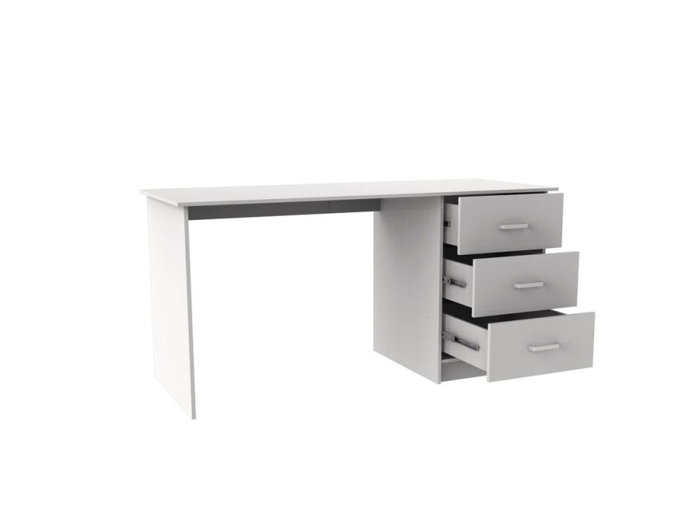 Schreibtisch "Laury" - 121 x 55 x 74 cm - Weiß