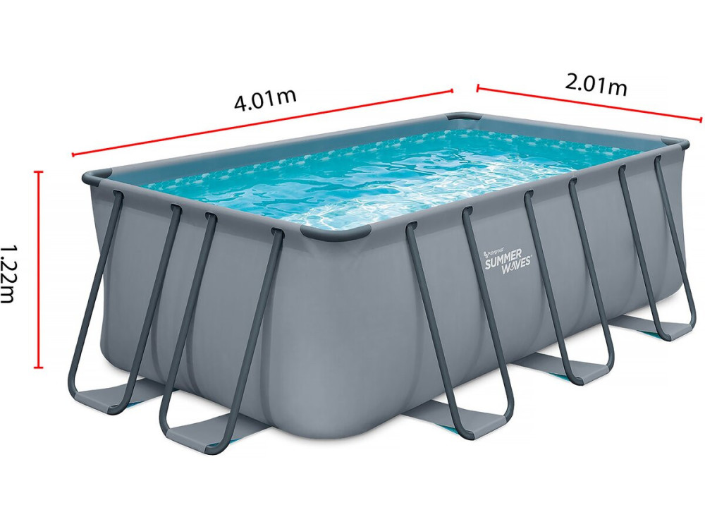 Rohrschwimmbad "Ludo 2 - 4,01 x 2,01 x 1,22 M - Ohne Filterung