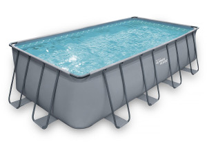 Röhrenförmiger Pool - LUDO 2 bis - 4,01 x 2,01 x 1,22 m - Sandfiltration 4,1m3/h