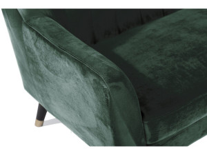 Sofa aus grünem Samt "Nancy" - 196 x 81 x 80 cm - 3-Sitzer-Sofa 2