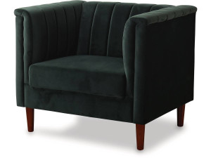 Sessel aus dunkelgrünem Samt "Ellison" - 97 x 76 x 82 cm - 1 Sitzplatz
