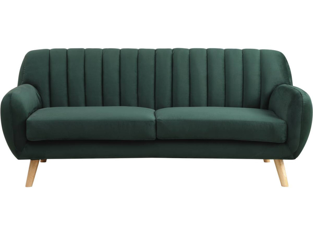 Sofa aus Samt "Jarvis" im skandinavischen Stil
