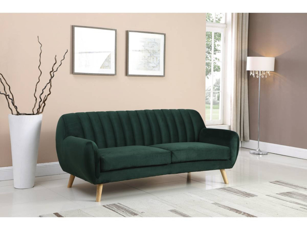 Sofa aus Samt "Jarvis" im skandinavischen Stil