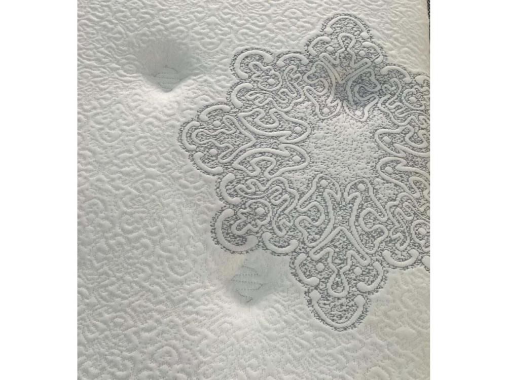 Memory Foam-Federkernmatratze "Josey" - 90 x 190 cm - Weiß/ Grau