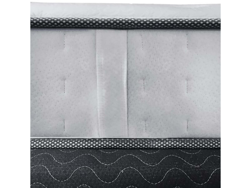 Memory Foam-Federkernmatratze "Josey" - 90 x 190 cm - Weiß/ Grau