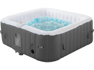 Aufblasbarer Whirlpool "Riviera" aus PVC - 4 Plätze - Grau/Weiß