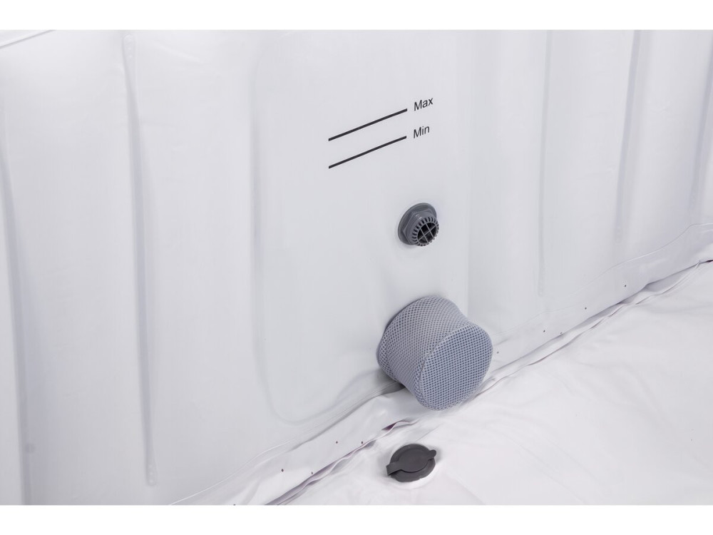 Aufblasbarer Whirlpool "Riviera" aus PVC - 4 Plätze - Grau/Weiß