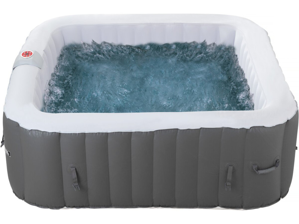 Aufblasbarer Whirlpool "Riviera" aus PVC - 4 Plätze - Grau/Weiß