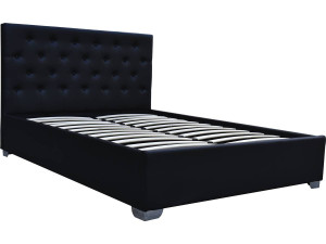 Doppelbett "TINO" mit Bettkasten - 180 × 200 cm - Schwarz