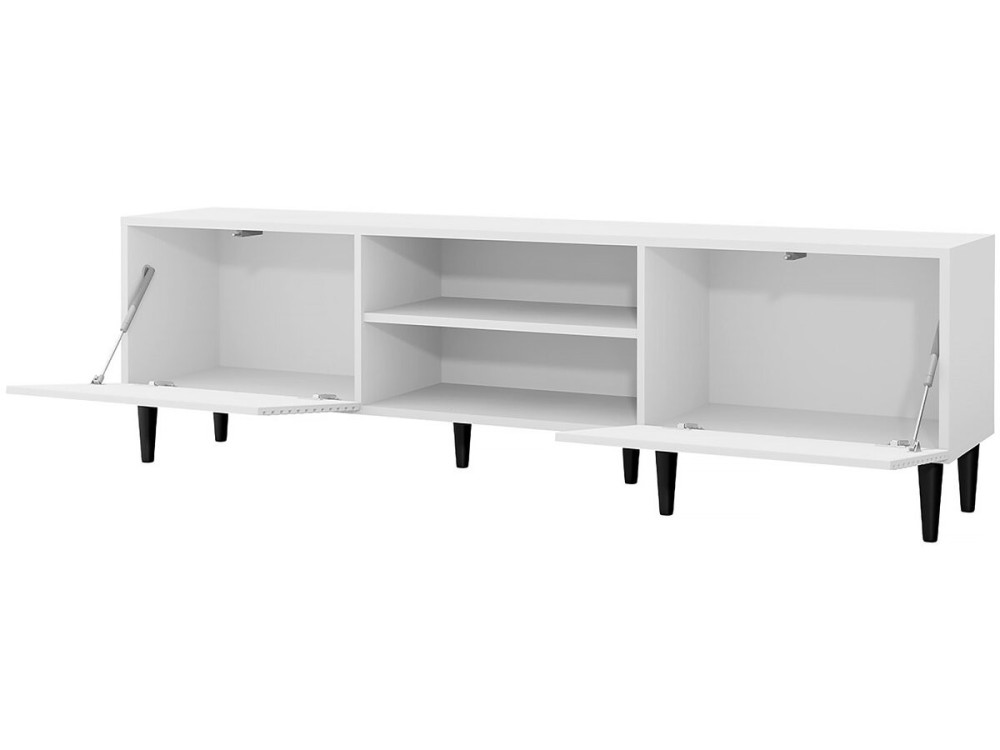 TV-Möbel - Nakomo 2K1P 180 - 180 x 53 x 40 cm - Weiß