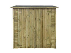 Wand-Gartenhäuschen aus Holz "Lipki" - 1.79 x 0.90 x 1.76/1.86 m - 12 mm - 1.62 m² - Ohne Boden 2