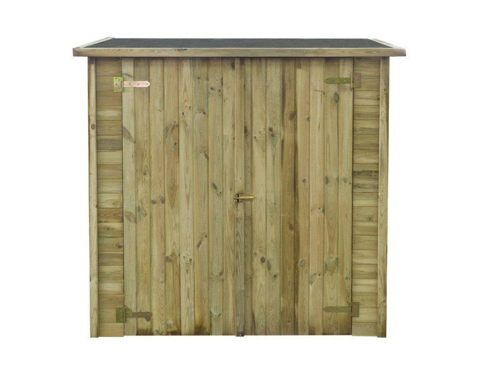 Wand-Gartenhäuschen aus Holz "Lipki" - 1.79 x 0.90 x 1.76/1.86 m - 12 mm - 1.62 m² - Ohne Boden