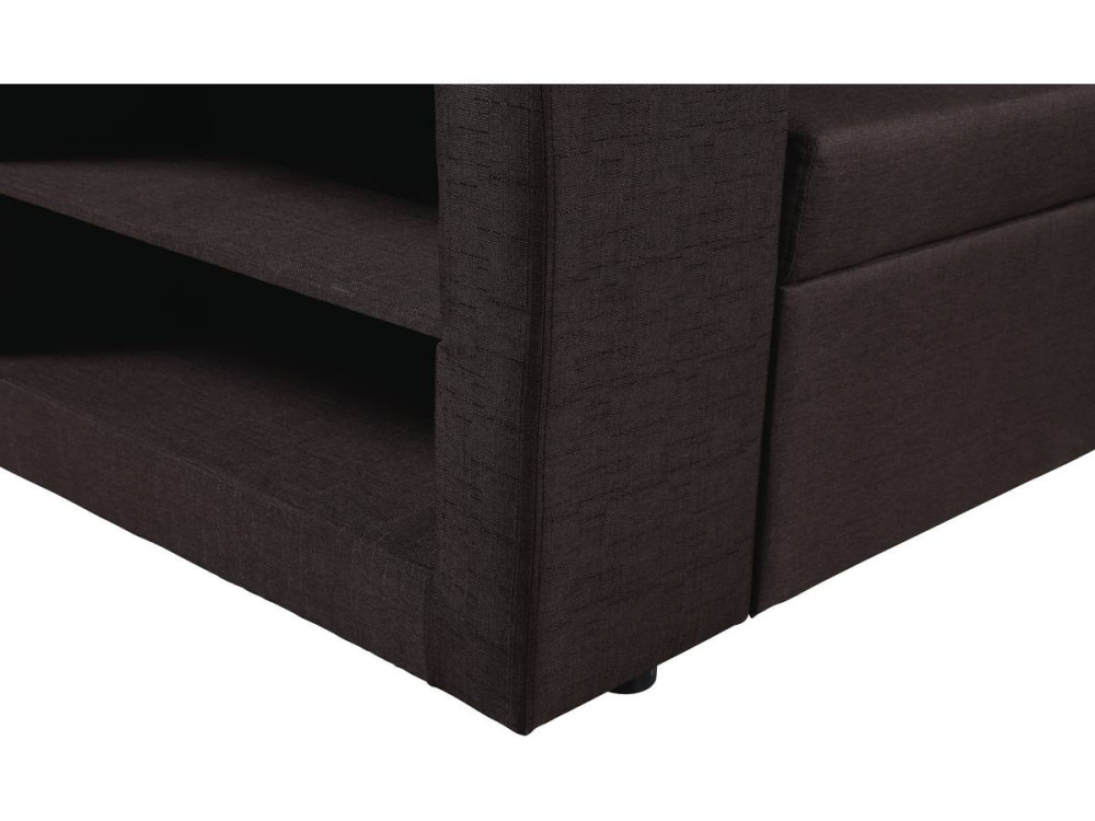 Umkehrbares Ecksofa mit Schlaffunktion "Axel" -  3 Sitze - Braun