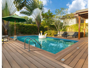 Swimmingpool Holz Rechteckig " Panama "- 6.20 x 4.10 x 1.45 M