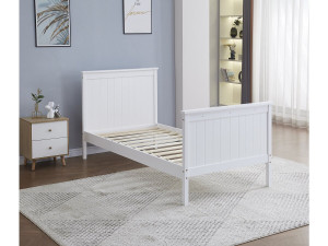 Kinder-Einzelbett aus Holz "Alice" - Weiß - 90 x 190 cm 2