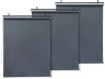 3er-Set einziehbare Rollos aus Metall - 124.5 x 225 cm - Anthrazit