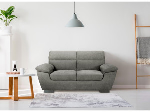 Sofa aus Chenille-Stoff "Dallas" - 2-Sitzer - Grau 2