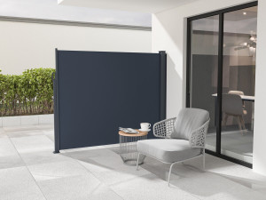 Einziehbarer Paravent für den Außenbereich - 300 x 160 cm - Grau 2