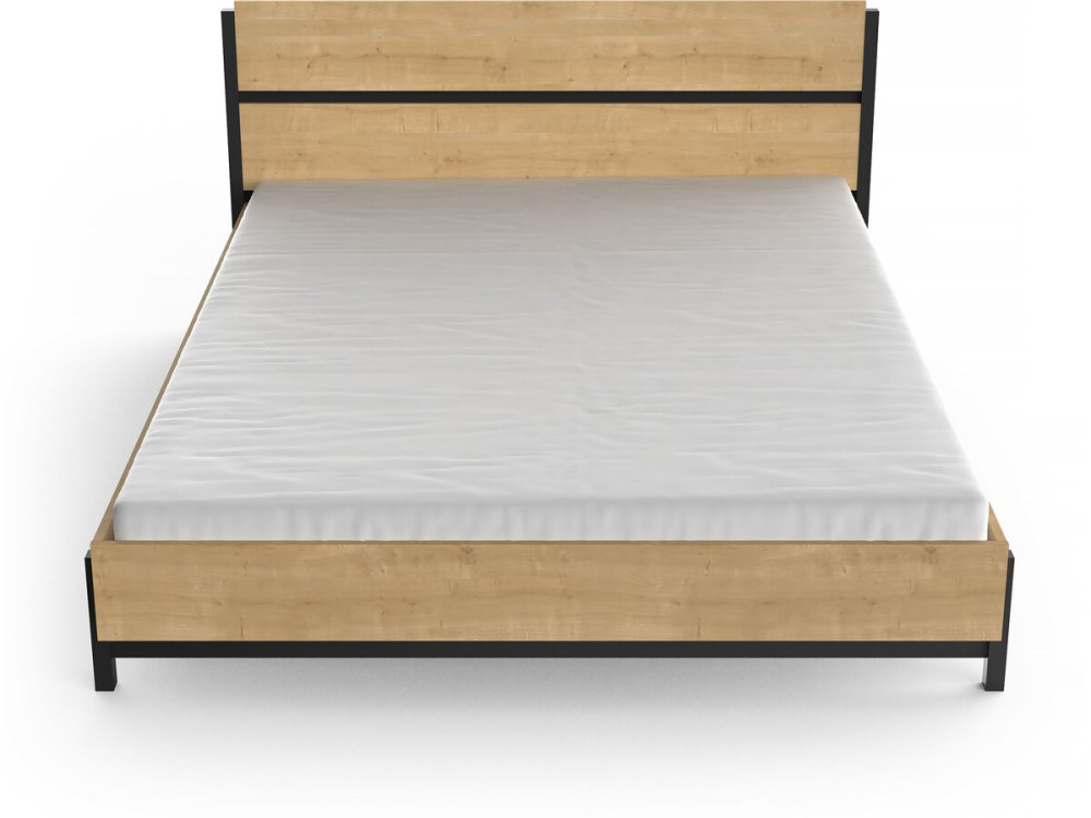 Doppelbett "Craft" - Holz - 160 x 200 cm - Braun