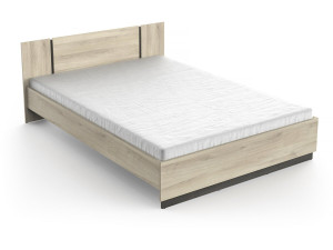 Doppelbett aus Holz „Watson“ – 140 x 200 cm – Braun
