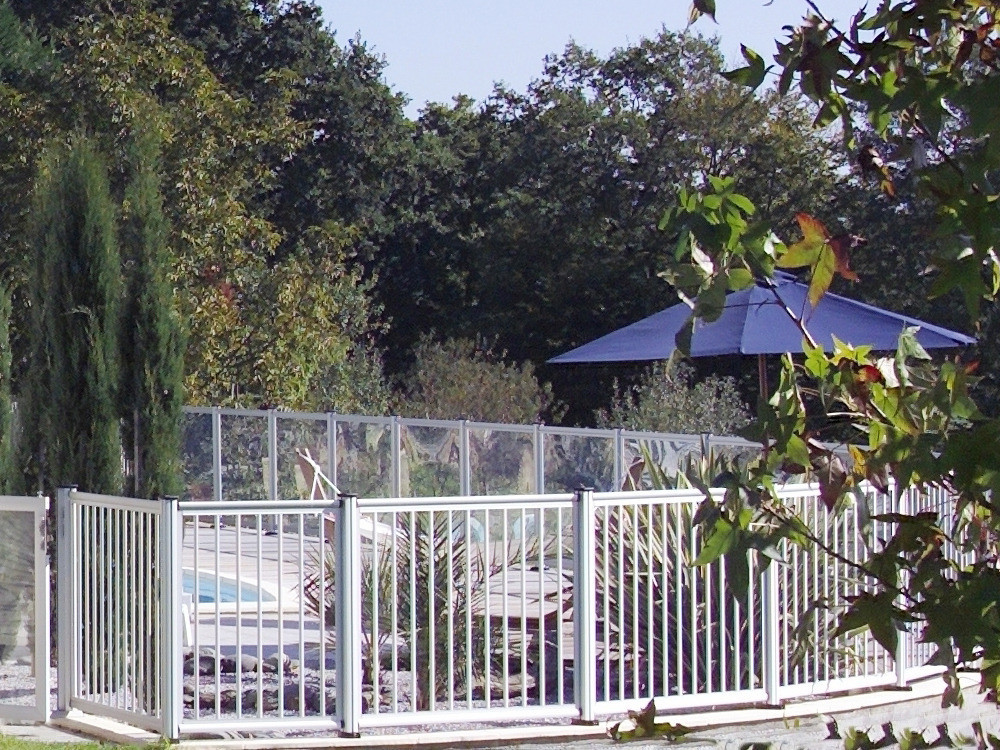 Schwimmbadabsperrung Paneel Stange