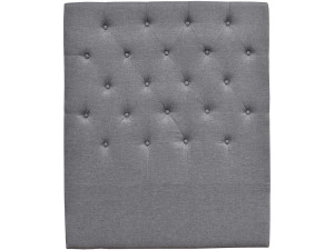 Gepolstertes Kopfteil " Déco " aus Stoff - 99 cm - Grau