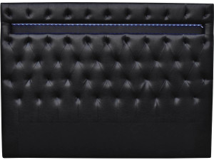 Kopteil "Déco" mit LED - 169 cm -  Schwarz