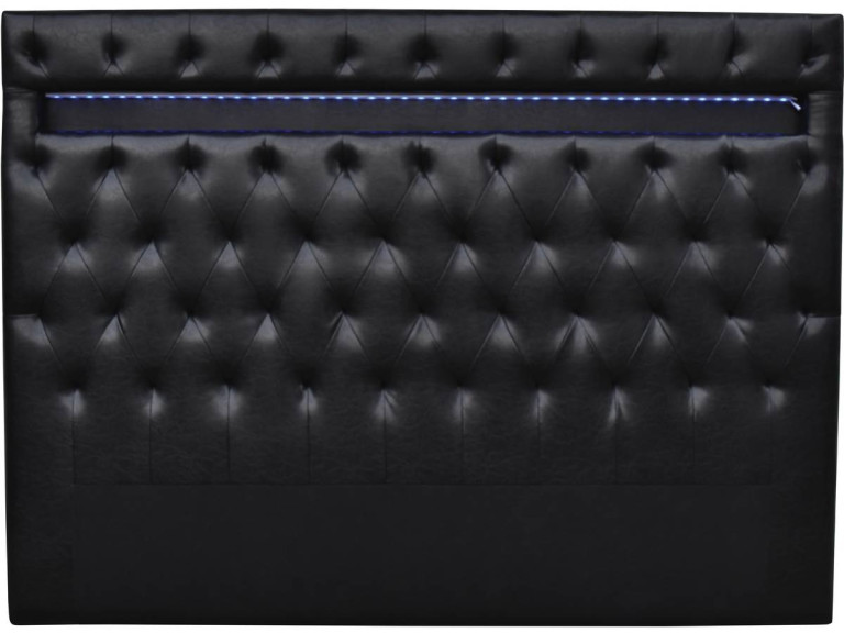 Kopteil "Déco" mit LED - 169 cm -  Schwarz