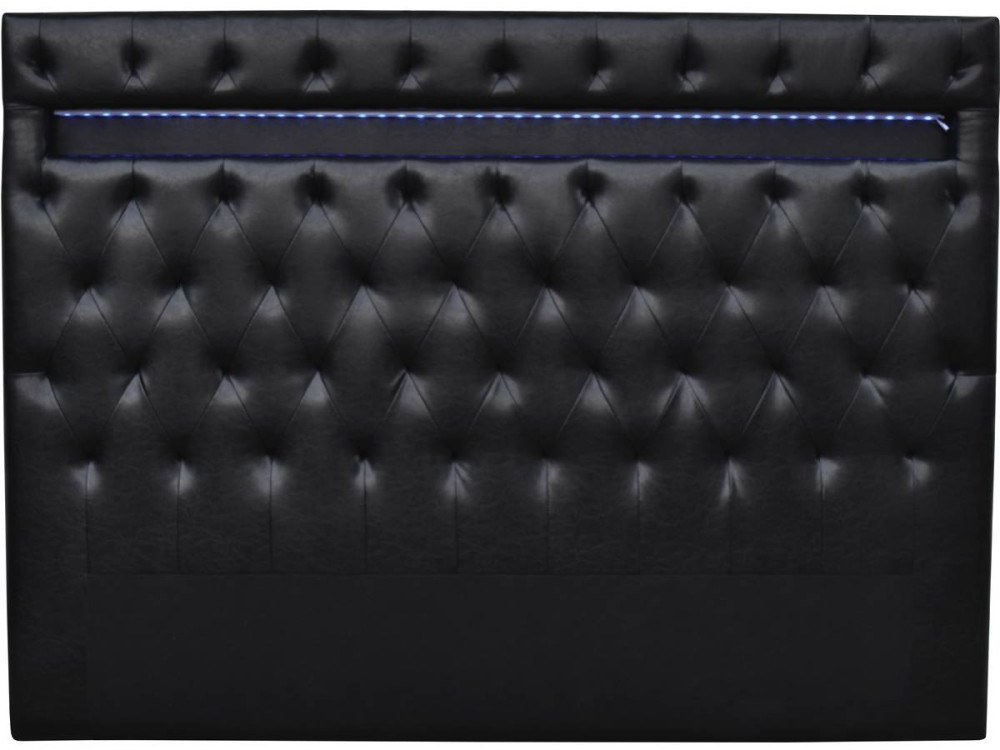 Kopteil "Déco" mit LED - 169 cm -  Schwarz