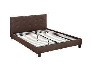 Bett "Julia" - 140 x 190 cm - Braun